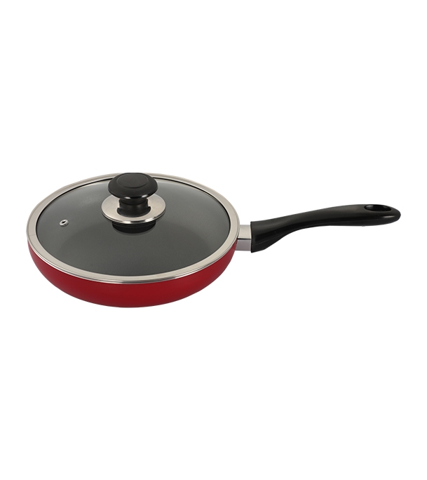Topper Non Stick Glamour Casserole with Lid Red 24 cm