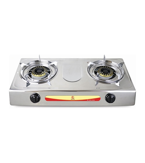 Double SS Auto Gas Stove (QUEEN CI) LPG