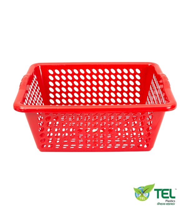 Laundry & Cleaning RFL Laundry Basket TEL Jhaka Basket Red