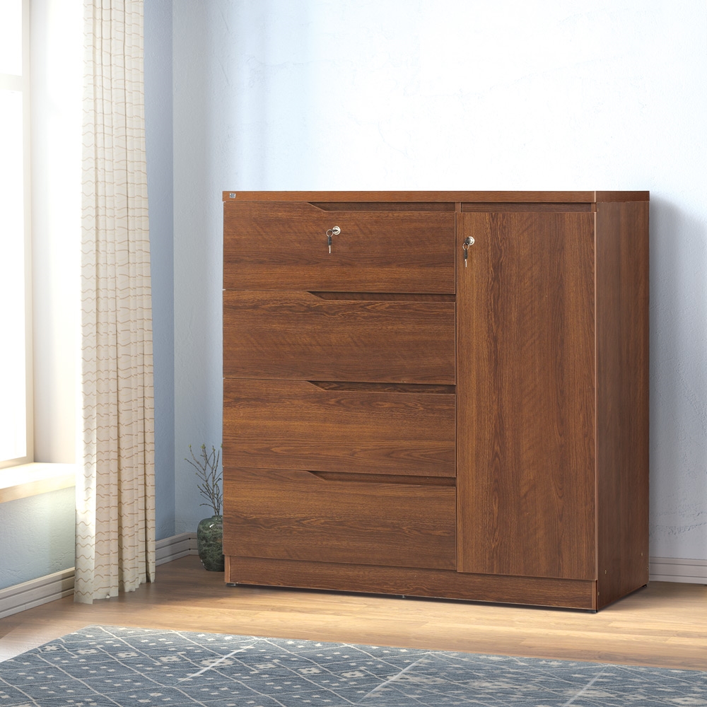 Regal Laminated Board Wardrobe Antique