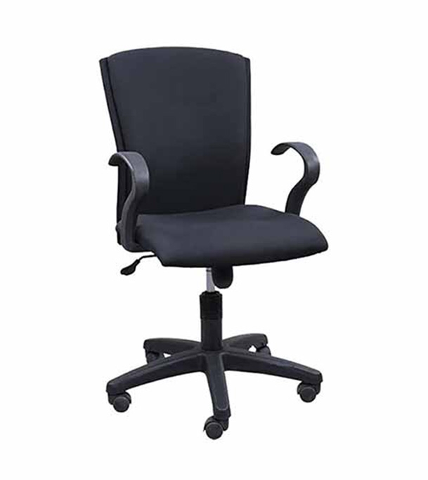 Regal Metal Swivel Chair Black