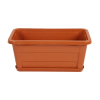 RECTANGULAR SEED PLANTER 16" WITH TRAY BROWN