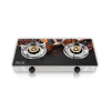 VISION NG Double Glass Gas Stove Chocolate 3D