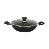 TOPPER NONSTICK GLAMOUR DEEP FRY PAN WITH LID (BLACK) 26 CM