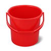 PLASTIC HANDLE SQUARE BUCKET RED 30 LITERS
