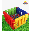 BABY PLAYTIME PLAYPEN SMALL SIZE 31"X22" WITH 50 PCS BALL