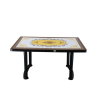 6 SEATED SQUARE TABLE PRINT BLACK (PL/L) DIAMOND