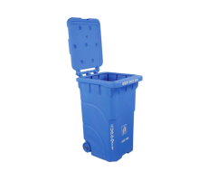 SUPPORT SD 08 WITH WHEEL DUSTBIN 140LTR SM BLUE