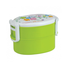 TWO PART TIFFIN BOX LIME GREEN