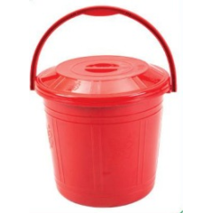 CLASSIC BUCKET 8L RED WITH LID-TEL 803456