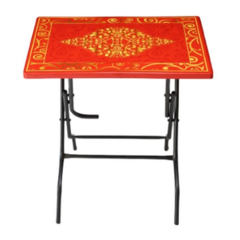 TWO SEATED RESTAURANT TABLE PRINTED RED-TEL
