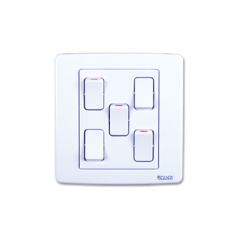 CLICK-PRIME-5 GANG 1 WAY SWITCH