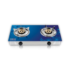Vision Natural Gas Double Glass Body Gas Stove Sky 3D - 892722