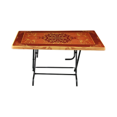 6 SEATED SQUARE TABLE-PRINT S/W (ST/L)-DAISY