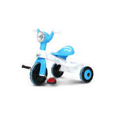 JIM & JOLLY ROAD MASTER TRICYCLE - WHITE & CYAN BLUE