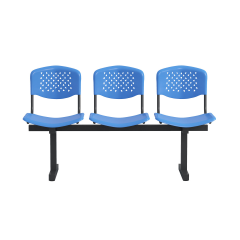 Indigo Waiting Chair INDIGO THREE SEAT WAITING CHAIR-BLUE 993030