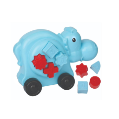 HIPPO PUZZLE CAR - BLUE