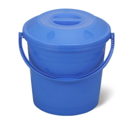 DESIGN BUCKET WITH LID 20L - ASSORTED