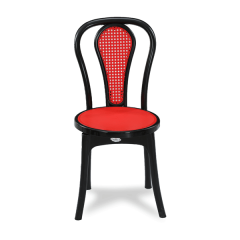 NEW CLASSIC CHAIR (SOLID) - BLACK & RED