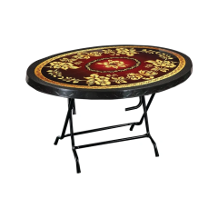 6 SEATED DELUXE TABLE-PRINT BLACK PRINCE ST/L TEL 861682
