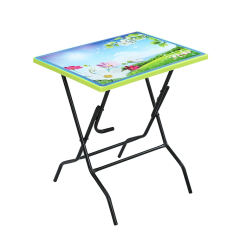 RESTAURANT TABLE 2 SEAT ST/LE PRINT RAY-LIME GREEN