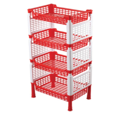 TWO COLOR 4 STEP BEAUTY RACK