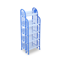 POPULAR KITCHEN RACK 5 STEP - SM BLUE & WHITE