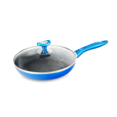 TOPPER NONSTICK ELEGANT FRY PAN WITH LID BLUE 22 CM