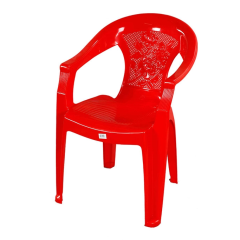 CHAIR RELAX ARM NET FLOWER RED