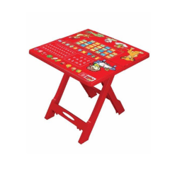 BABY FOLDING TABLE PRINTED ABC RED