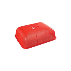 Web Dish Cover Medium Red