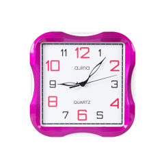 RFL Turban SQ Curve Wall Clock Magenta