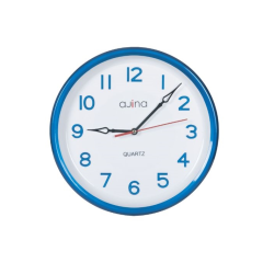 Tune Wall Clock With Digit Round-Blue