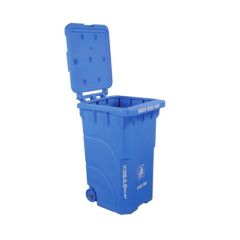 SUPPORT SD 08 WITH WHEEL DUSTBIN 140LTR SM BLUE