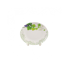 7.5" CRAZY COUP PLATE-SNOWDROP