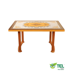 6 SEATED SQUARE TABLE PRINT S/W DIAMOND (P/L) TEL