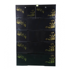 SUPREME WARDROBE DOUBLE 5D ELEGANT BLACK TEL