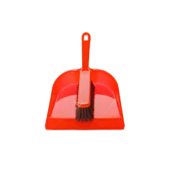 DUST PAN WITH BRUSH -RED 91219