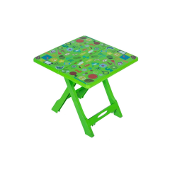 RFL  BABY FOLDING TABLE PRINTED HELLOW FLY-LIME GREEN 891178