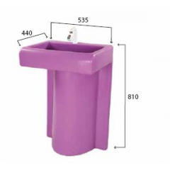WASH BASIN WITH PLASTIC FITTINGS 820718	
