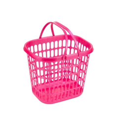 HANDLE LAUNDRY BASKET PEARL PINK