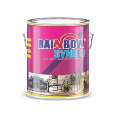 RAINBOW SYNGLO SYNTHETIC ENAMEL PAINT-WHITE 3.64 LTR