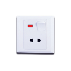 CLICK-ASTER-2 PIN SOCKET WITH SWITCH,10A