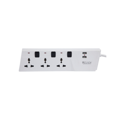 CLICK SUPER USB EXTENSION CORD 2PIN 3SKT 3Y