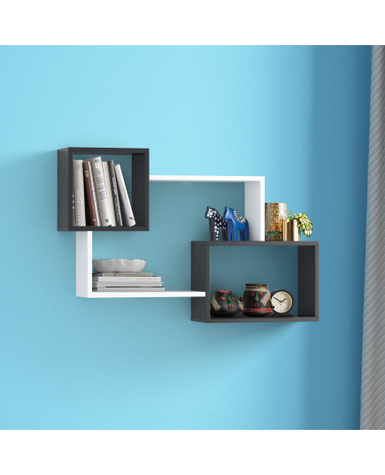 Wall Hanging Shelf Craft Item - 744 (Black & White) 992919