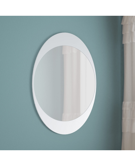 Wall Mirror- White Oval CRAFT ITEMS 993014