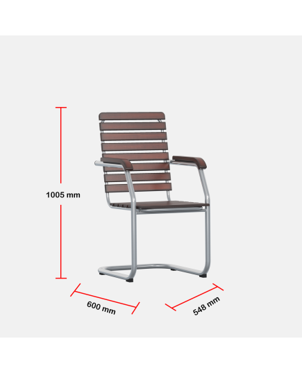 VISITOR CHAIR- OFFICE Metal visitor/waiting chair II CFV-245-6-1-66 993873