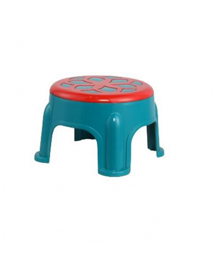 Two Color President Stool Medium-Tulip Green & Red 933723