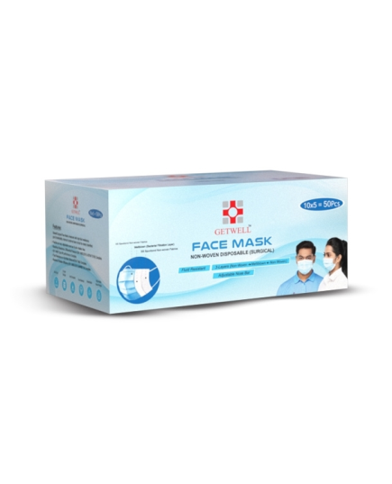 GETWELL Face Mask (Non-Woven) 50Pcs