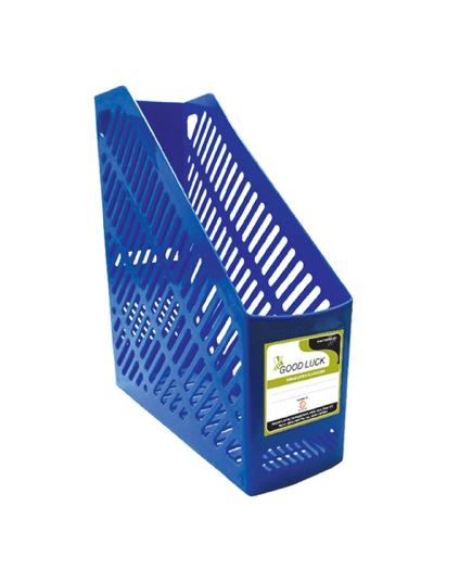 ood Luck Single Station File Organizer Blue